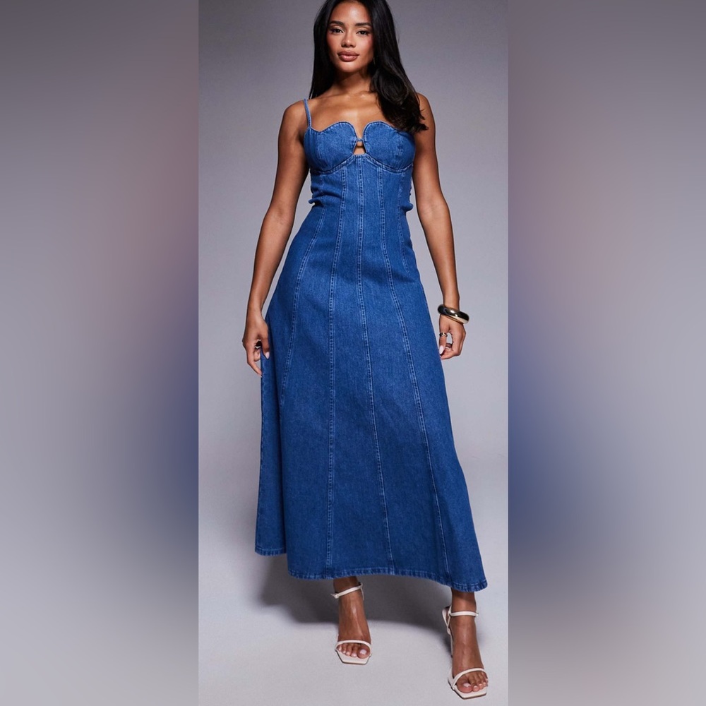 Asos Denim Maxi Dress